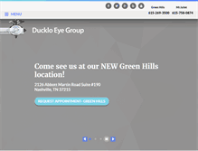 Tablet Screenshot of duckloeyegroup.com